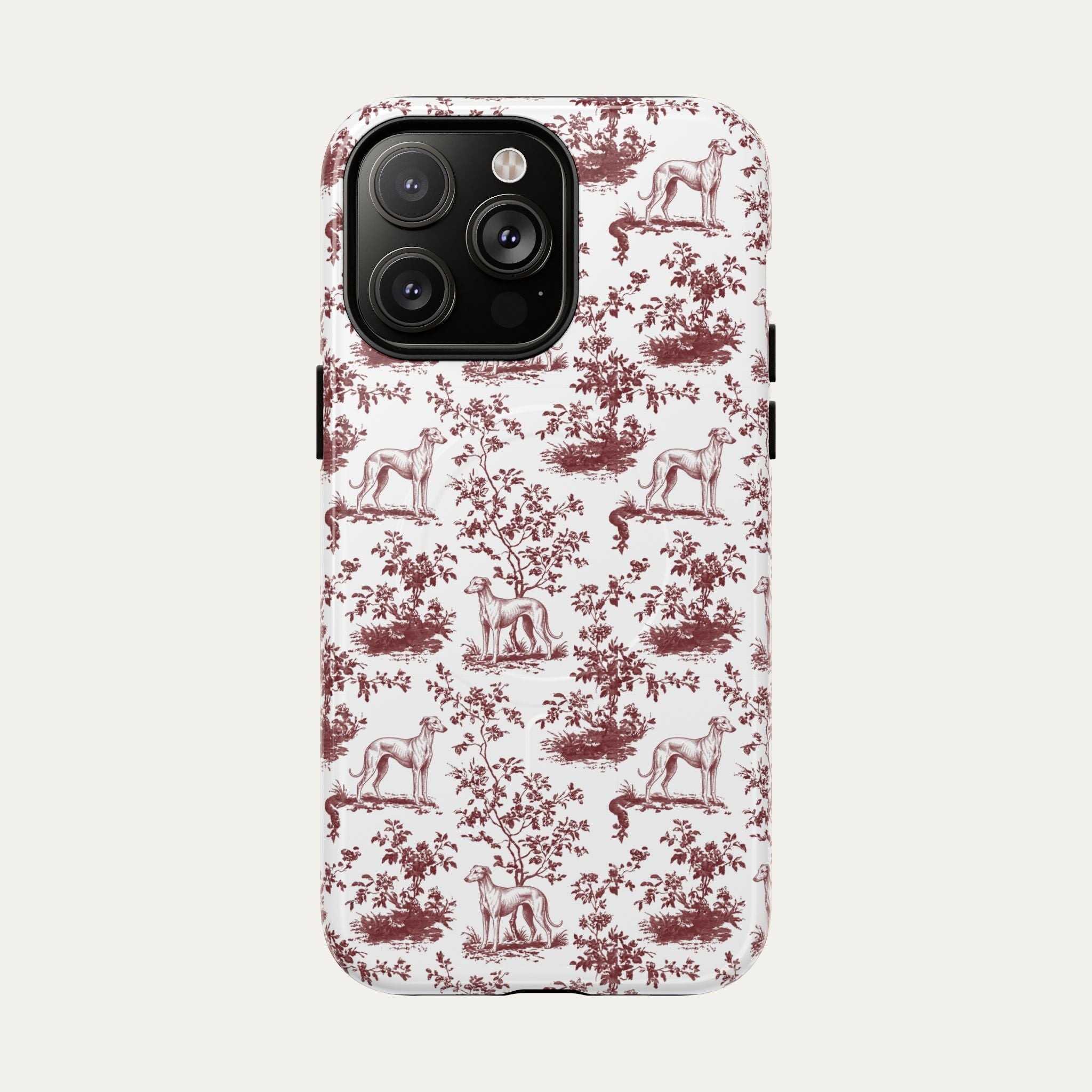 Sloughi Burgundy Toile phone Case