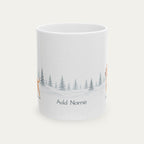 Custom Ptibull Fawn and White Christmas Santa Hat Mug