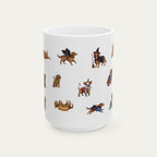 Dachshund LH Brown Halloween mug