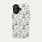 Pug Sage Green Toile phone Case