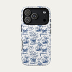 Husky Blue Toile Phone case
