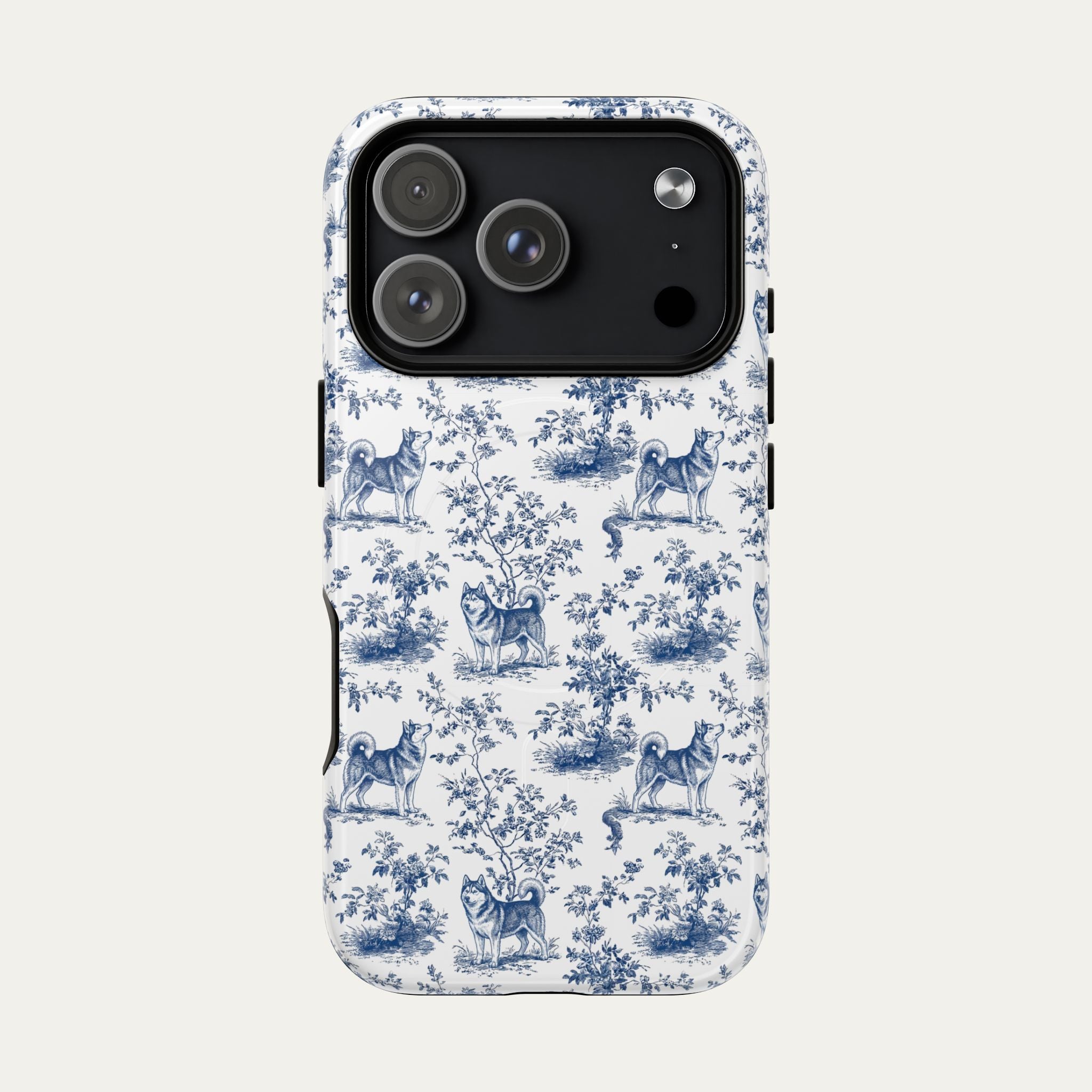 Husky Blue Toile Phone case