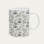 Maltese Sage Green Toile Mug
