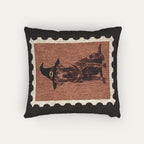 Red fox Labrador Halloween Woven Pillow