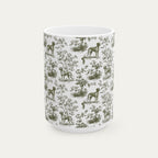 Rhodesian Ridgeback Sage Green Toile Mug