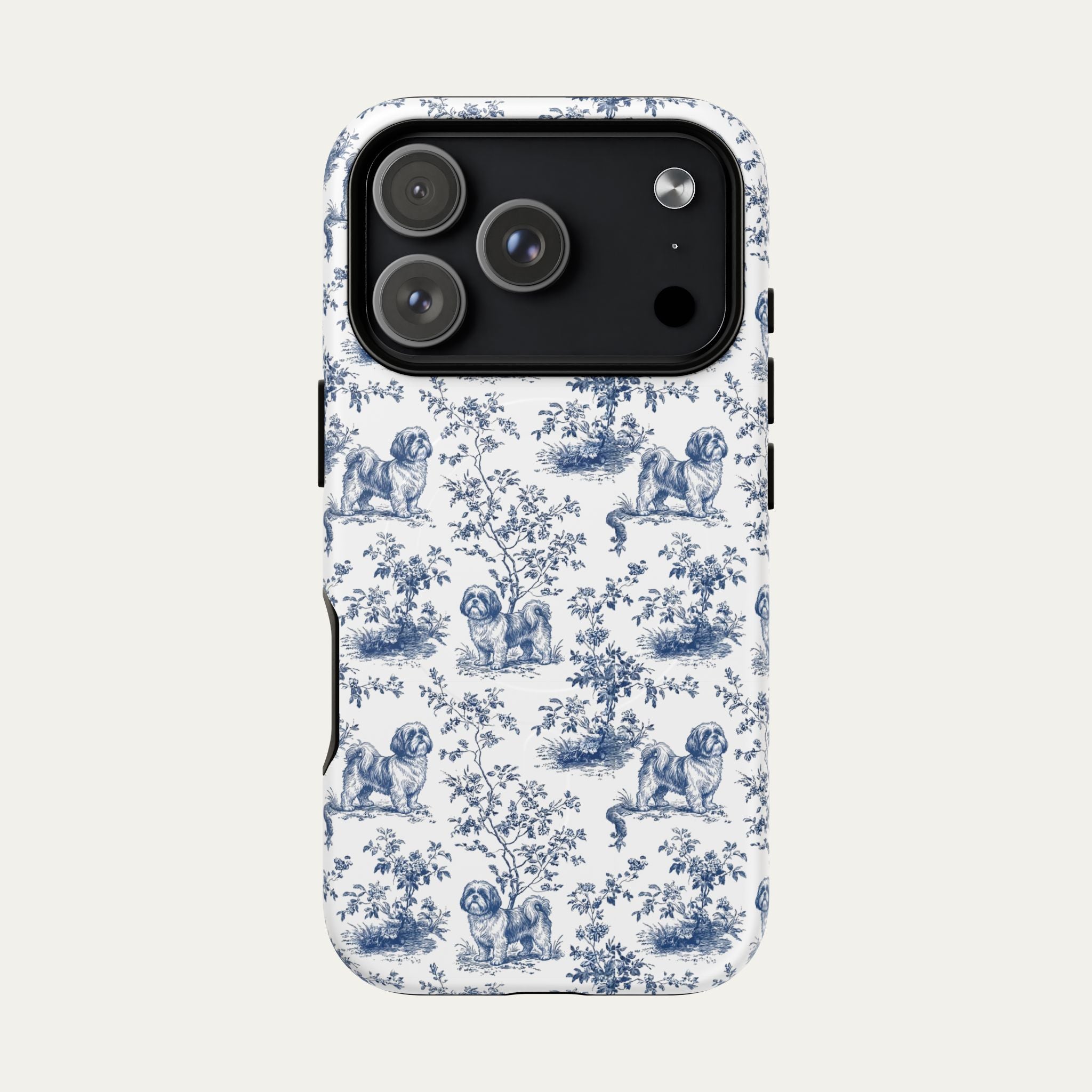 Shih tzu Blue Toile Phone case