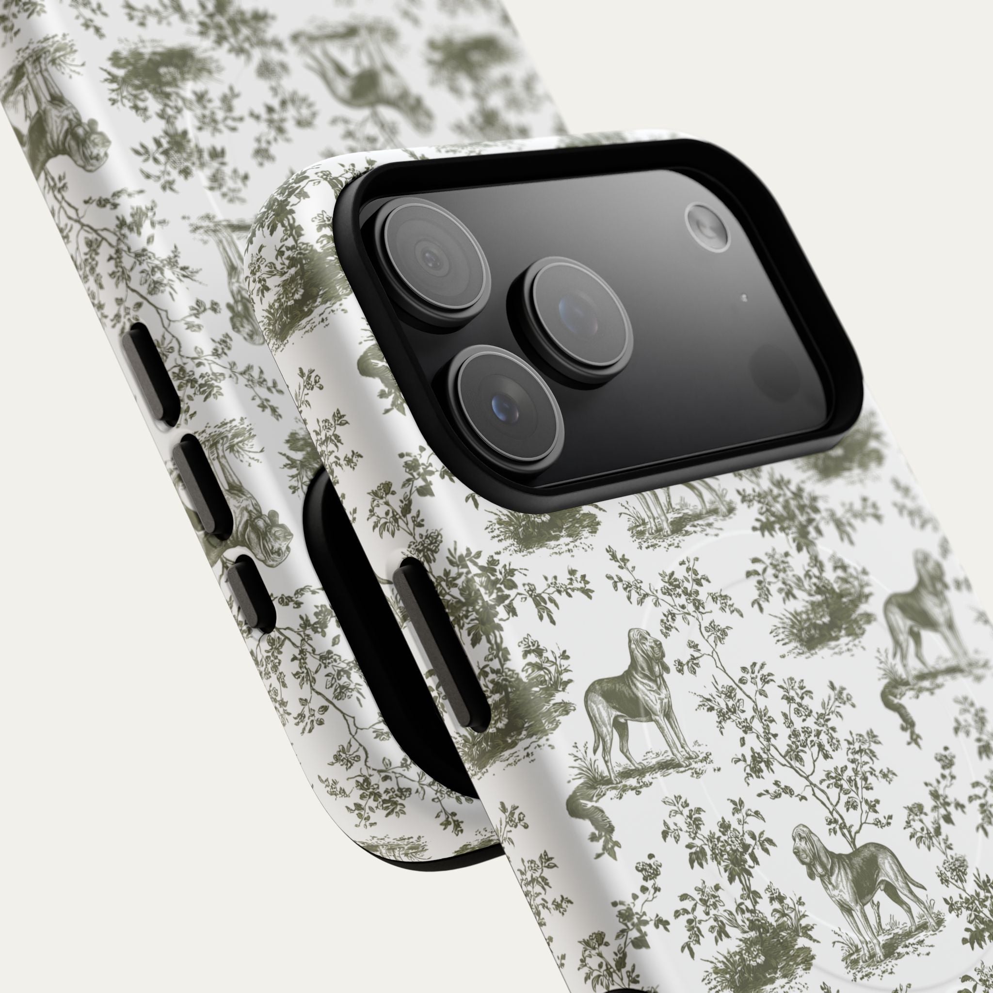 Bloodhound Sage Green Toile phone Case