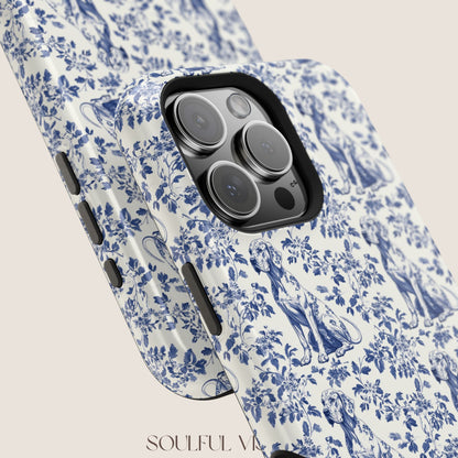 Great Dane Toile De Jouy Magnetic Phone Case