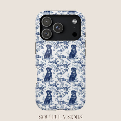 Rottweiler Toile De Jouy Magnetic Phone Case
