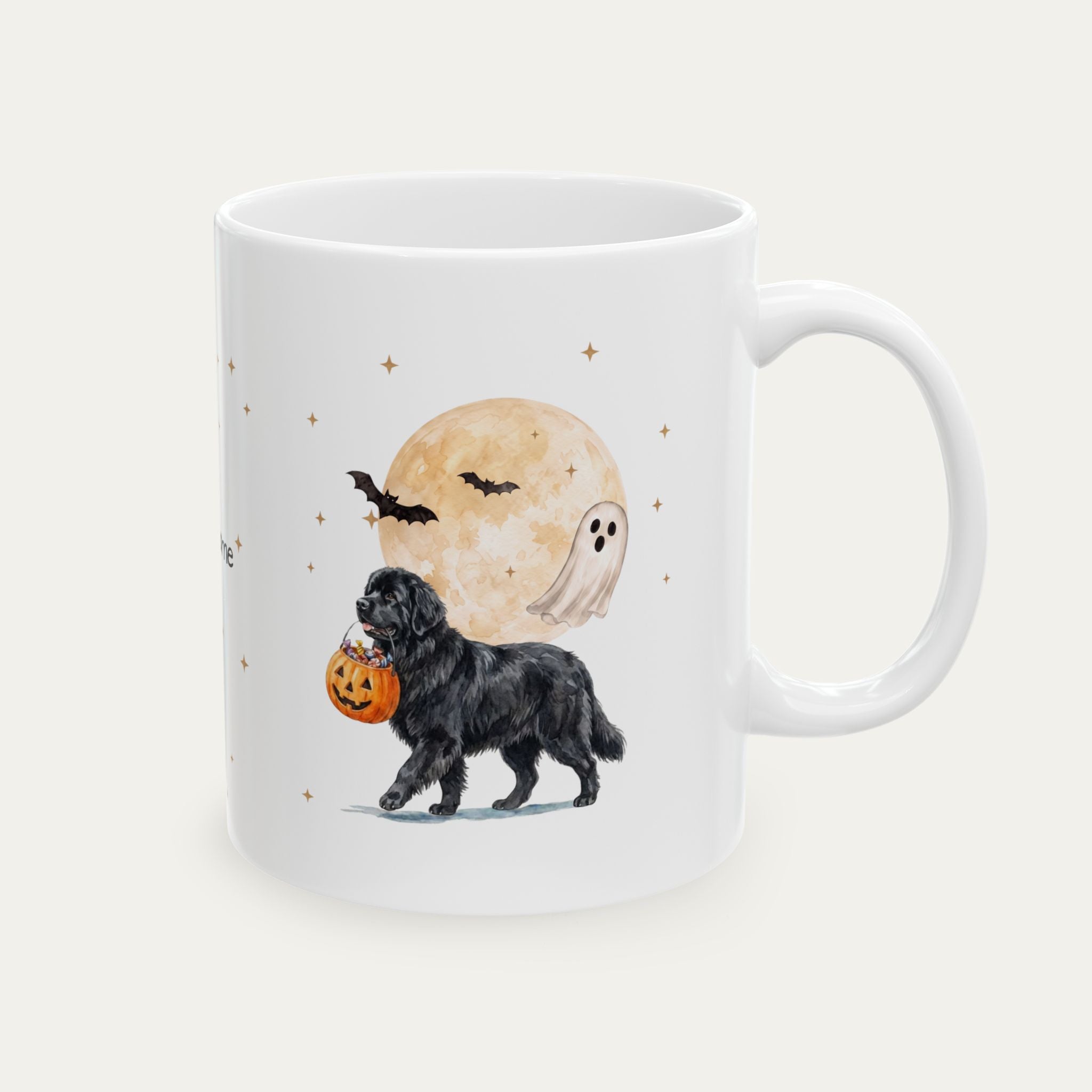 Custom Newfoundland Black Halloween mug