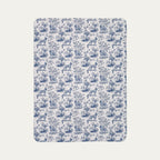 Belgian Malinois Toile De Jouy Fleece Blanket
