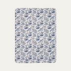 Pitbull Toile De Jouy Fleece Blanket