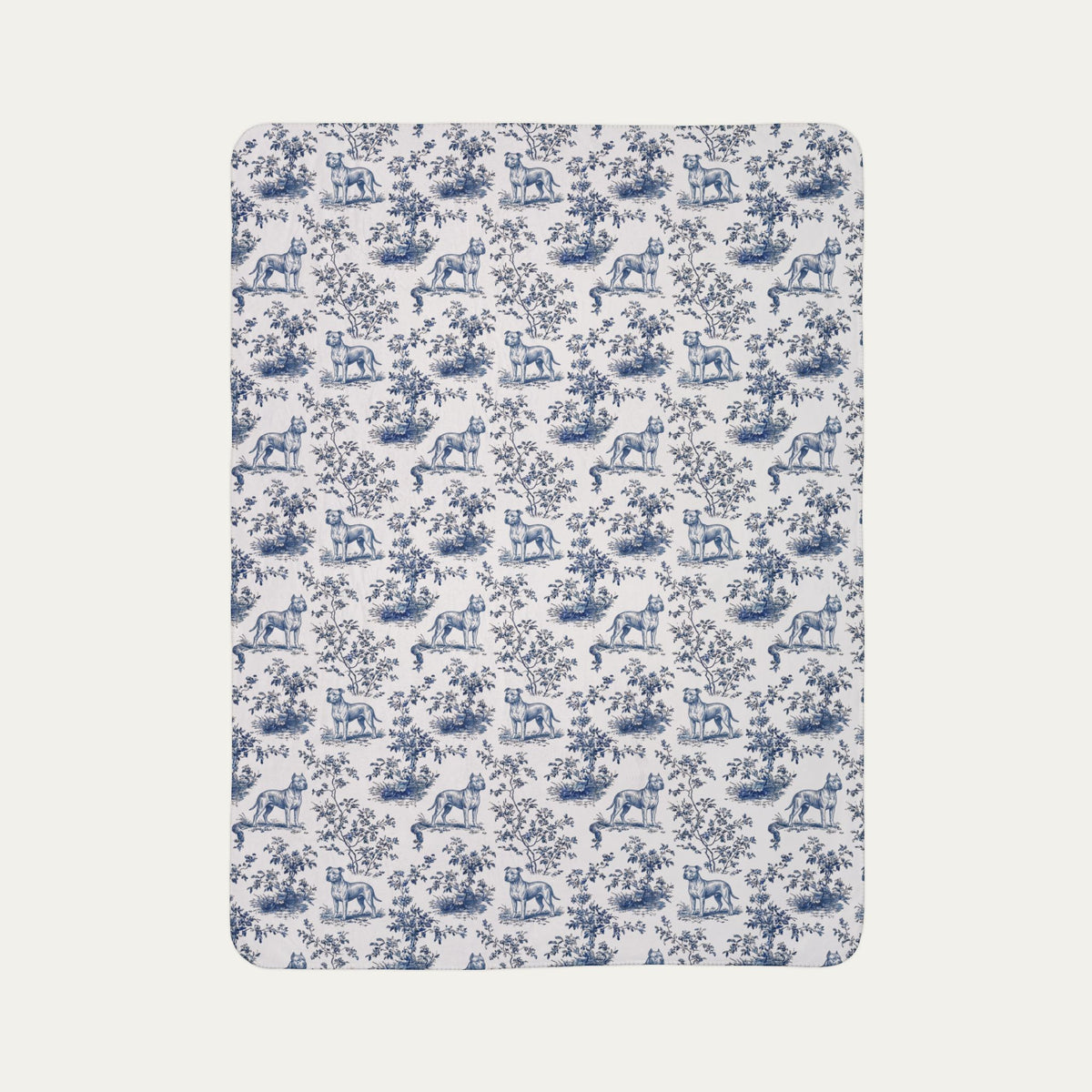 Pitbull Toile De Jouy Fleece Blanket