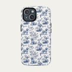 Spanish Water Dog Blue Toile Phone case