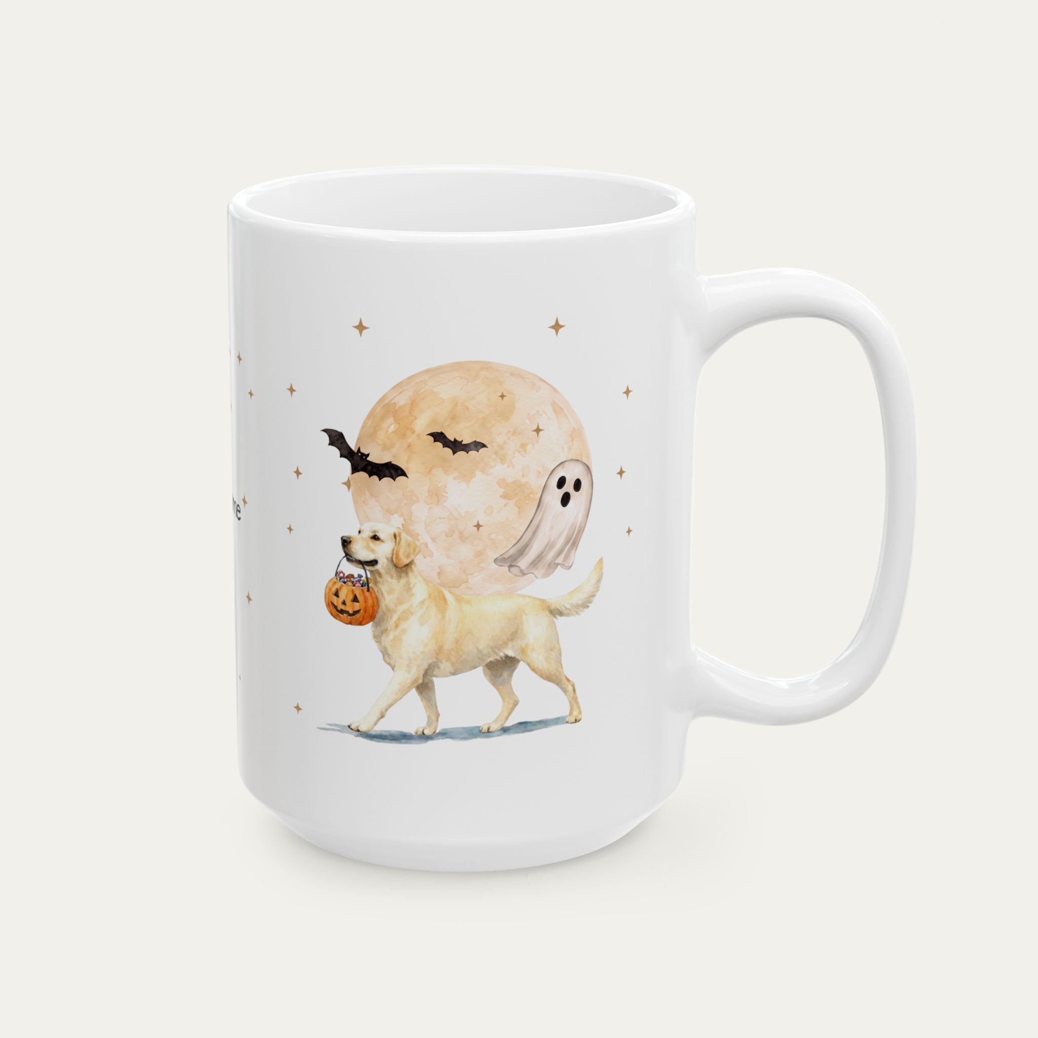 Custom Labrador Cream Halloween mug