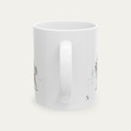 Custom Poodle Silver  Black Christmas Santa Hat Mug