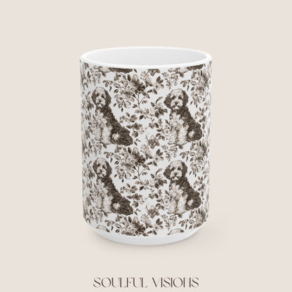 Bernedoodle Toile de Jouy Mug