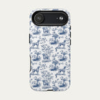 Vizsla Blue Toile Phone case