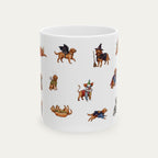Labradoodle Red Halloween mug