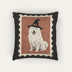 Samoyed Halloween Woven Pillow
