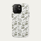 French bulldog Sage Green Toile phone Case