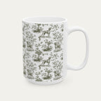 Vizsla Sage Green Toile Mug