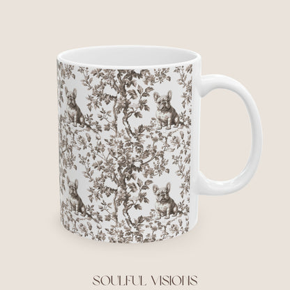 French Bulldog Toile De jouy Mug