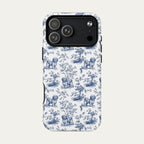 Havanese Blue Toile Phone case