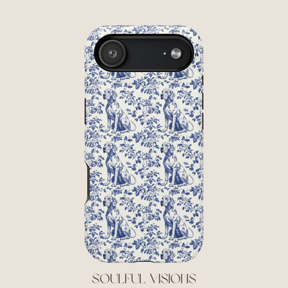 Great Dane Toile De Jouy Magnetic Phone Case