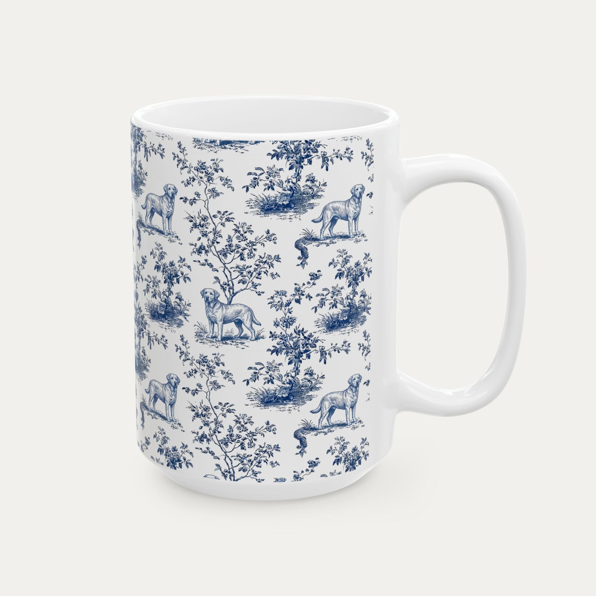 Labrador Retriever Blue Toile Mug