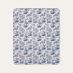 Westie Toile De Jouy Fleece Blanket