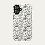 Shar Pei Sage Green Toile phone Case