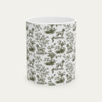 Wirehaired Pointing Griffon Sage Green Toile Mug