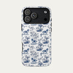 English Springer Spaniel Blue Toile Phone case