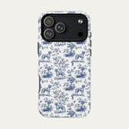 Rhodesian Ridgeback Blue Toile Phone case