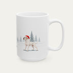 Custom Boxer  White  Christmas Santa Hat Mug
