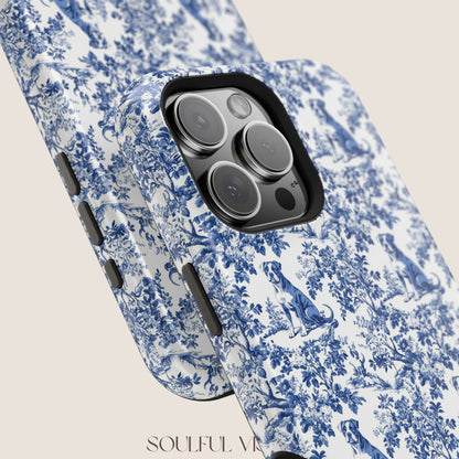 Pitbull Toile De Jouy Magnetic Phone Case