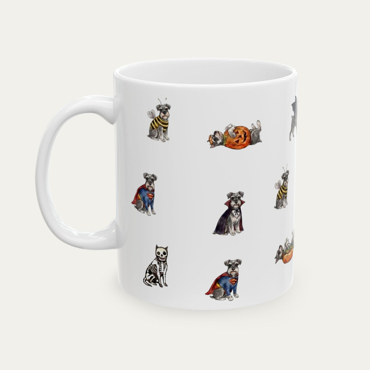 Schnauzer Halloween mug