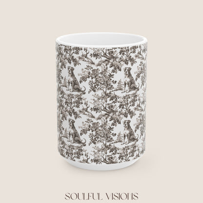 Pitbull Toile De Jouy Mug