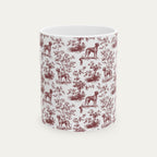 Rhodesian Ridgeback Burgundy Toile Mug