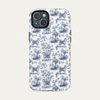 Akita Blue Toile Phone case
