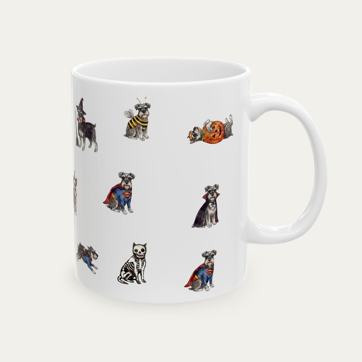 Schnauzer Halloween mug