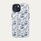 Sphynx Cat Blue Toile Phone case