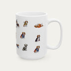 Cavalier Spaniel Brown and White Halloween mug