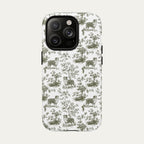 Australian Shepherd Sage Green Toile phone Case
