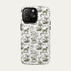 Rhodesian Ridgeback Sage Green Toile phone Case