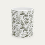 Golden Retriever Sage Green Toile Mug