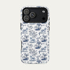 Pitbull Blue Toile Phone case