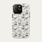 Bloodhound Sage Green Toile phone Case