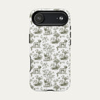 French bulldog Sage Green Toile phone Case
